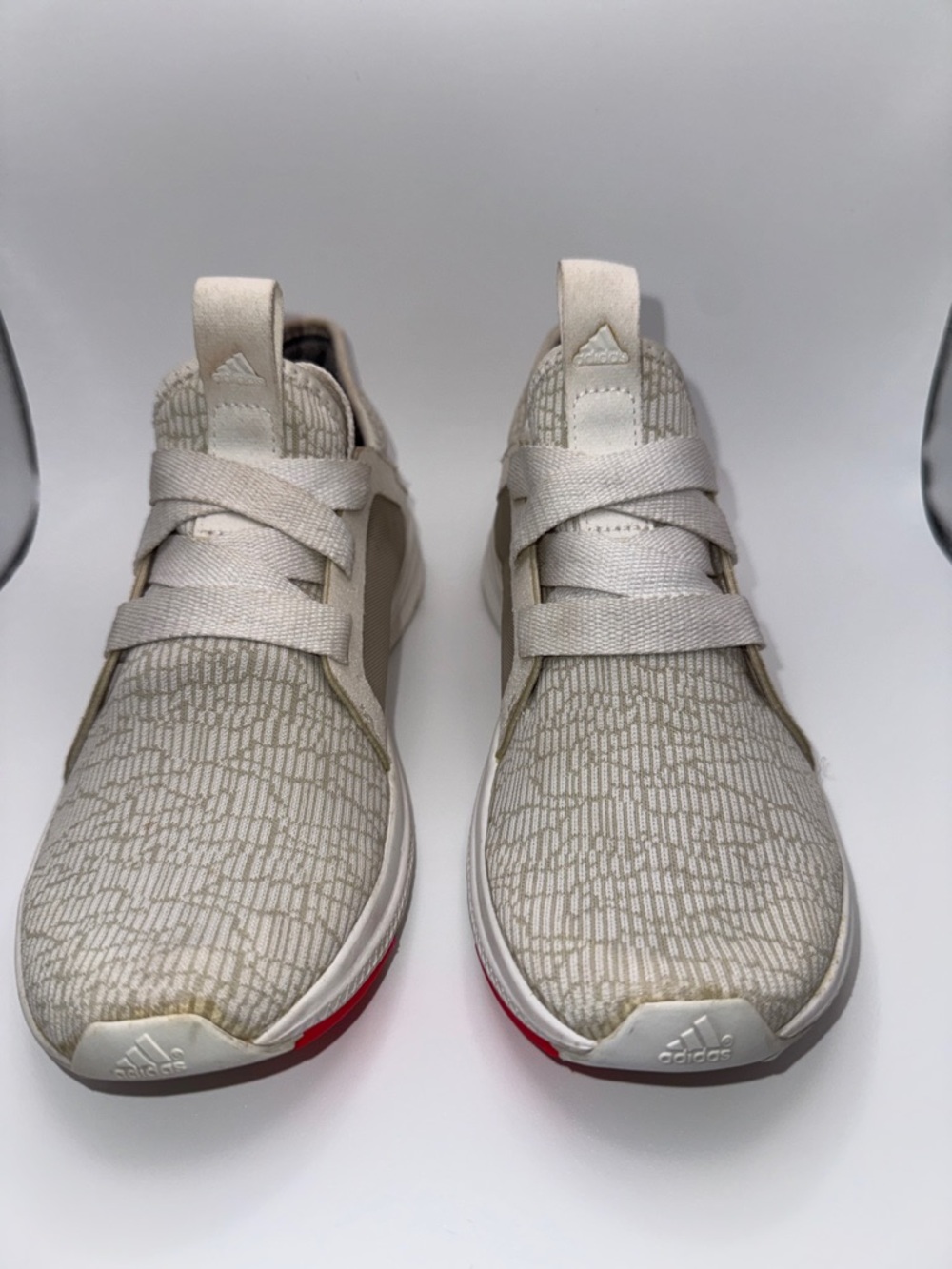 Adidas Edge Lux Bounce Gray White Pink Running Sneaker Womens 6.5 AQ3471 - Picture 2 of 9